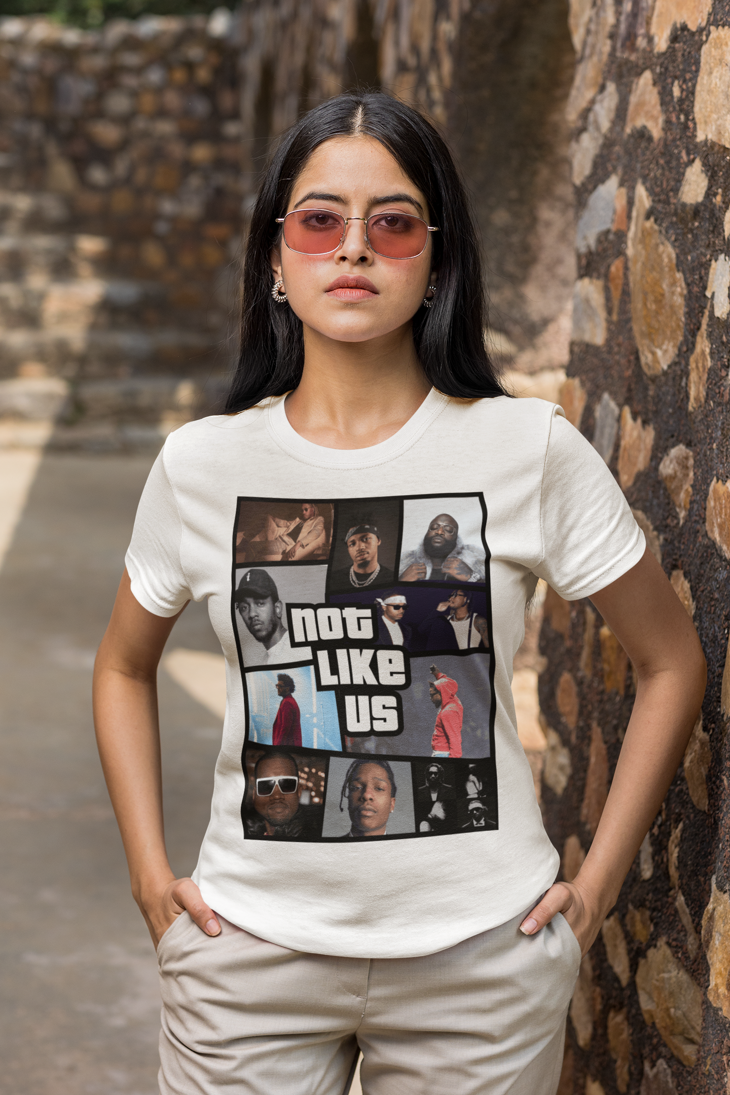 Not Like Us Hip Hop Legends T-Shirt Featuring Kendrick Lamar, Future, Metro Boomin, The Weeknd, Rick Ross, Drake, Kanye West