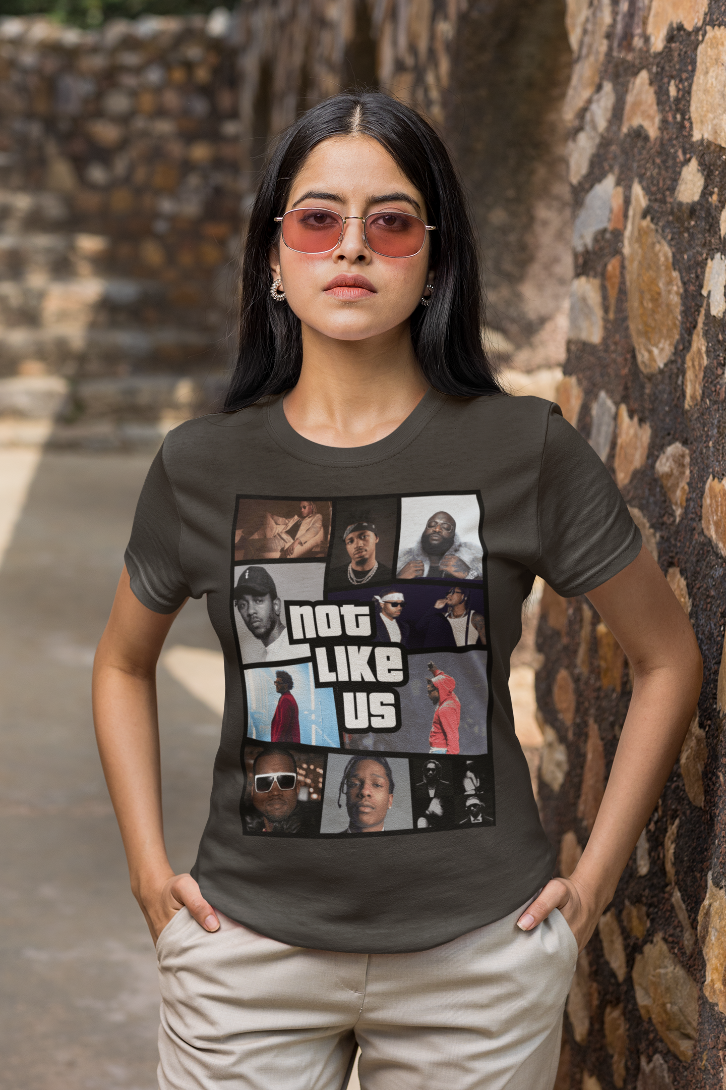 Not Like Us Hip Hop Legends T-Shirt Featuring Kendrick Lamar, Future, Metro Boomin, The Weeknd, Rick Ross, Drake, Kanye West