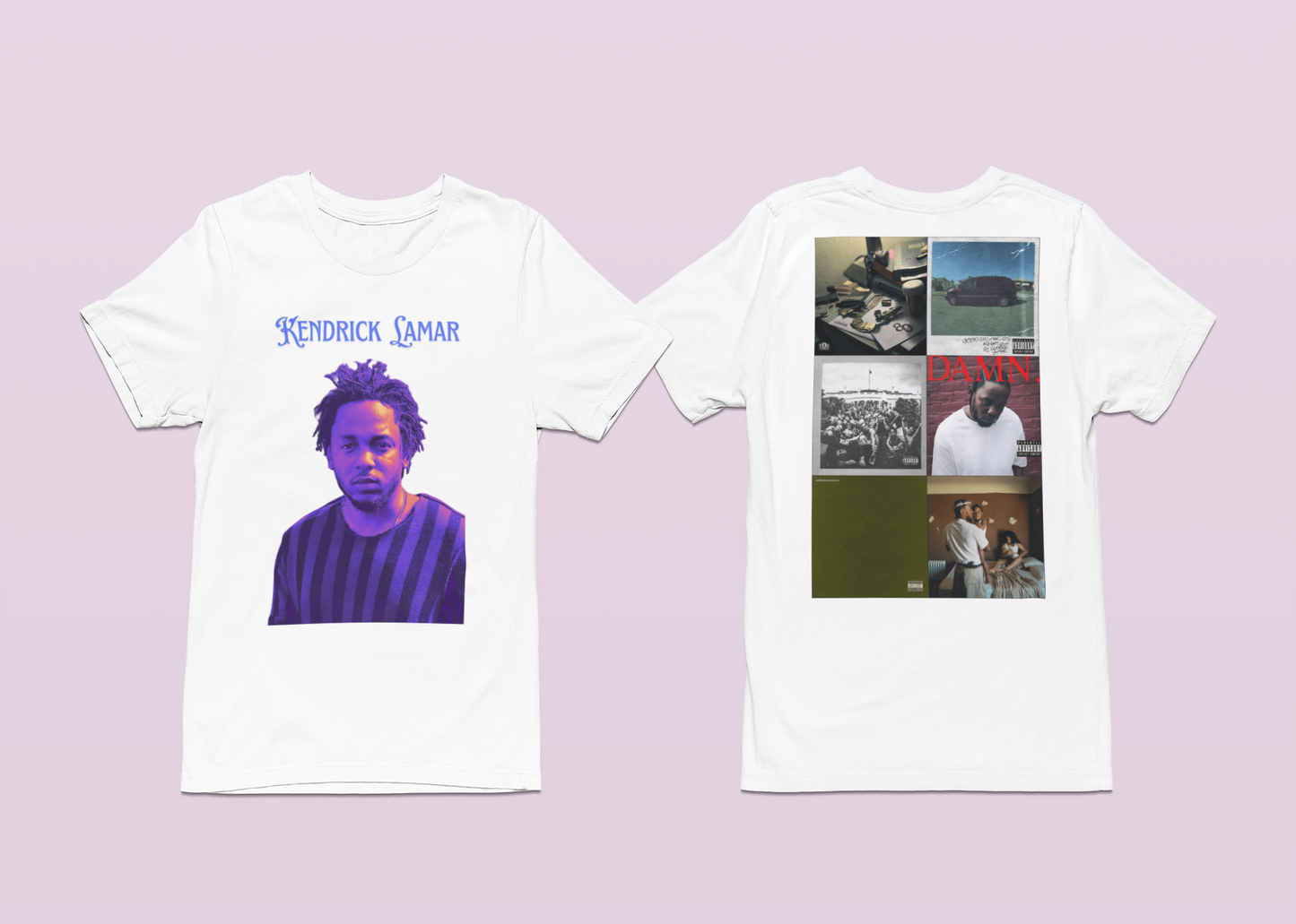 Kendrick Lamar T-Shirt - Limited Edition Double-Sided Graphic Tee with Mr Morale DAMN & Album Art - Exclusive Hip-Hop Merchandise Shirt